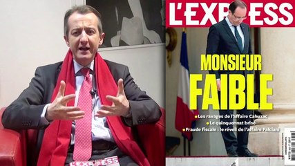 François Hollande, Monsieur Faible: la couverture de L'Express cette semaine