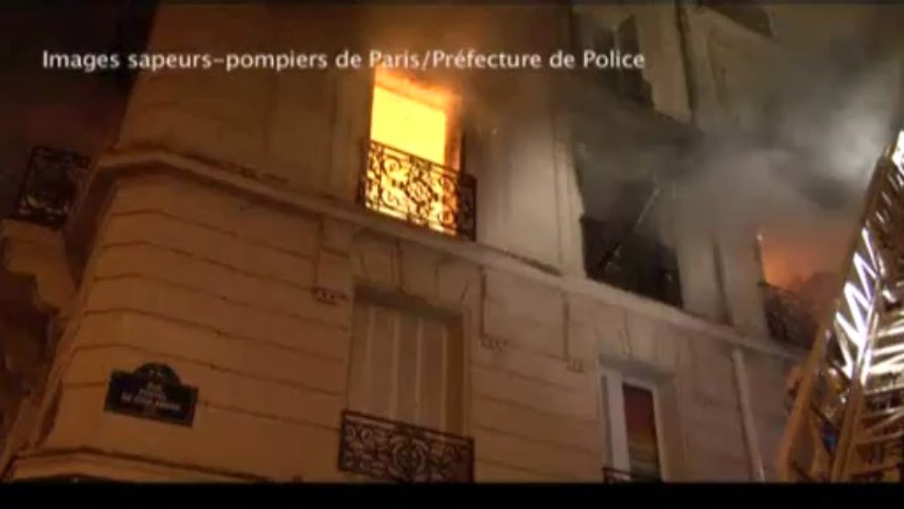 Incendie à Paris dans le Ve