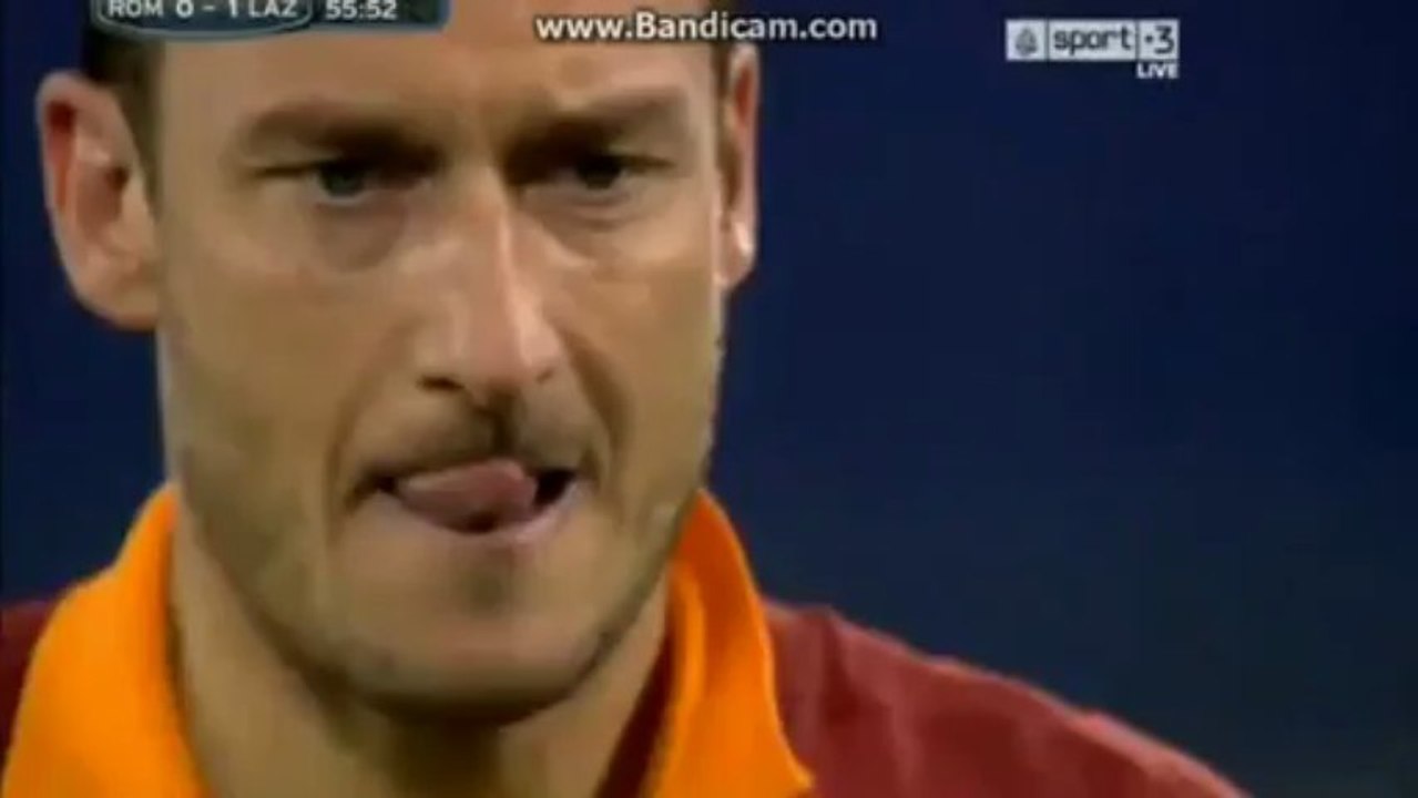 Francesco Totti  Goal Penalty [ AS Roma vs. Lazio 1-1]08.04.2013