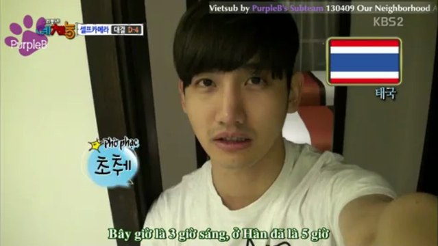 [PurpleB's Vietsub] 130409 Changmin cut (Self-Cam Ping Pong Practice in Thailand)