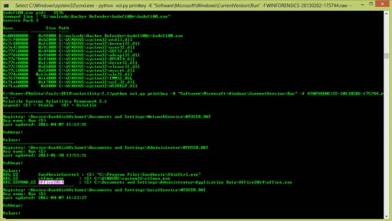 Manipulating Memory for Fun & Profit: 3. Volatility