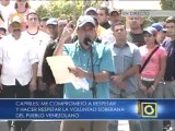 Capriles: Yo no tengo que ir al CNE, yo firmo aquí con Venezuela delante del pueblo venezolano