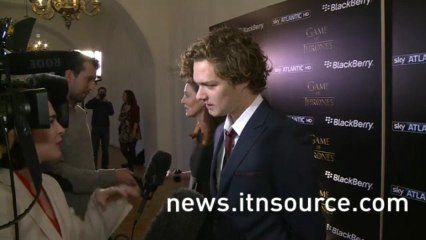 Ben Hawkey, Michelle Fairley, Finn Jones, Isaac Hempstead Wright, Paul Kaye, Charles Dance Interview Game of Thrones Season 3 Launch Party in London