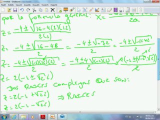 Ecuación cuadrática y sus raices