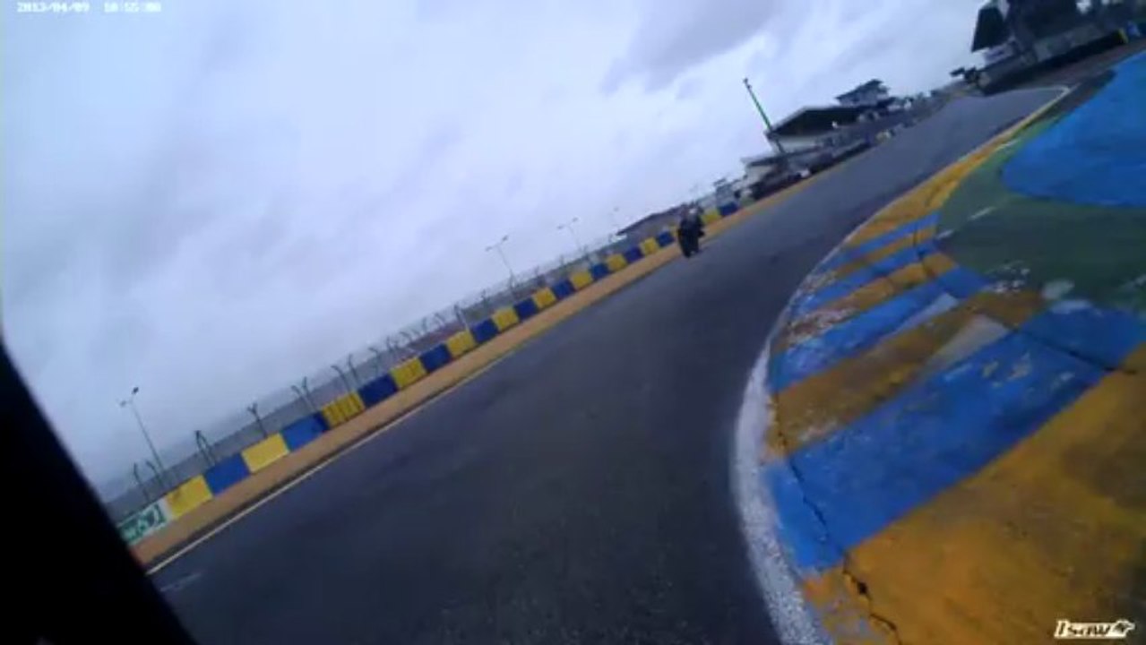 roulage le mans circuit bugatti (tres tres humide) le 09 avril 2013