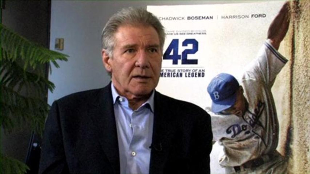 Harrison Ford Talks About New FIlm "42"