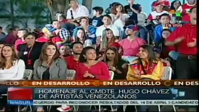 Artistas venezolanos elevan cantos por el Comandante Chávez