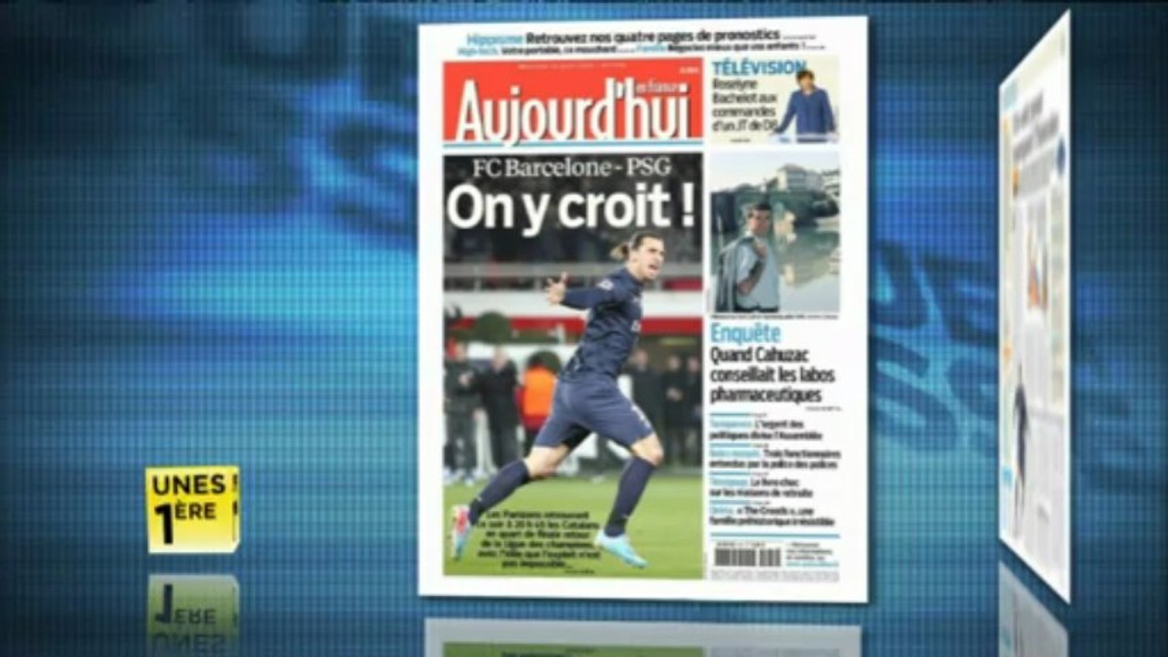 Revue de presse Unes 1ère - 10  avril 2013