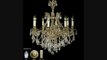 American Brass And Crystal Ch9642as10wpi Chateau 8 Light Single Tier Chandelier In White Nickel With Clear Strass Pendalogue Crystal