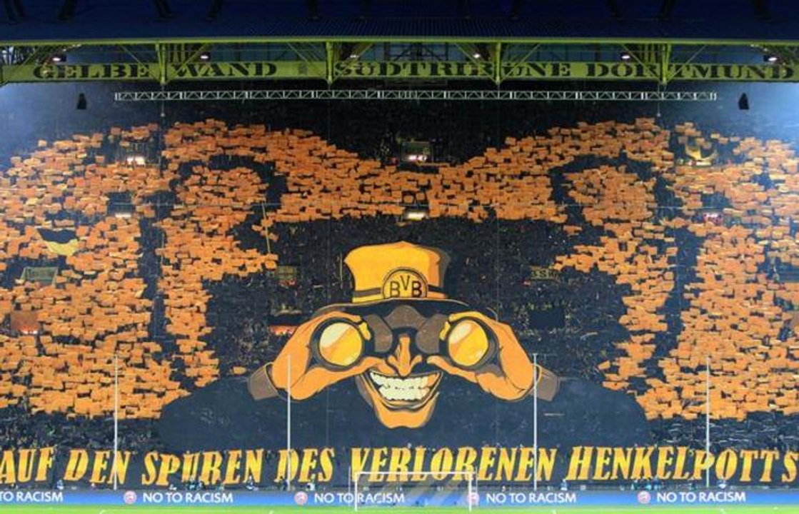 L'impressionnant tifo des supporters du Borussia Dortmund