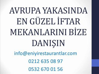 Avrupa Yakası İftar Mekanları,Sultanahmet´de İftar Nerede Yapılır,