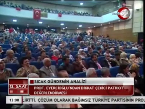 10 NİSAN 2013 ÇARŞAMBA KANAL 99 FATİH ERSOY İLE 13 GÜNORTASI BÜLTENİ