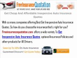 Get Cheap And Affordable Inexpensive Auto Insurance Quotes