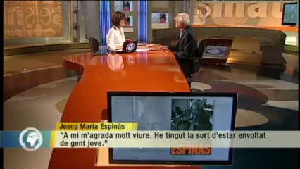 TV3 - Els matins - Espinàs: "Em miro la vida i em faig còmplice dels lectors"