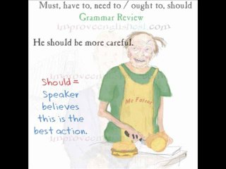 Learn english: Should must ought to need to have to