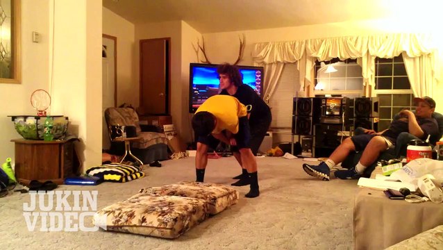 Living Room Assisted Front Flip Fail