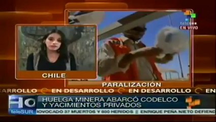 Gobierno chileno descalificó huelga minera