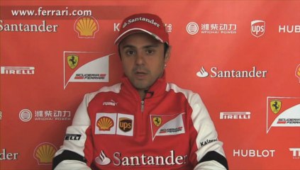 Autosital - GP de Chine 2013, interview de Felipe Massa