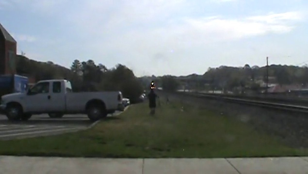 Norfolk Southern stack train through Austell Ga. into Whitaker Yard.