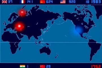 A Time-Lapse Map of Every Nuclear Explosion Since 1945