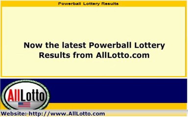 Powerball Lottery Drawing Results for April 11, 2013