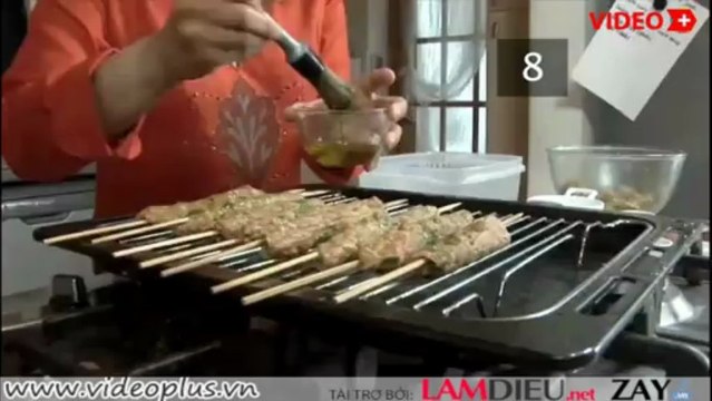 Cach lam thit cuu xien nuong kebabs