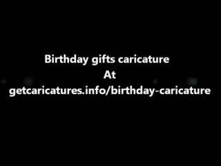 Birthday gifts caricature