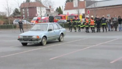 Assevent : simulation d'un accident lors du premier forum sur la prévention routière
