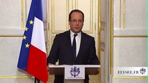 J'ai été blessé, heurté, meurtri même par ce qui s'est produit - François Hollande