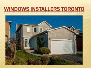 Windows installers Toronto