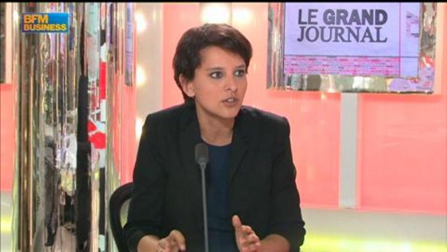 Najat Vallaud-Belkacem, Ministre des Droits des Femmes dans Le Grand Journal - 10 avril 2/4