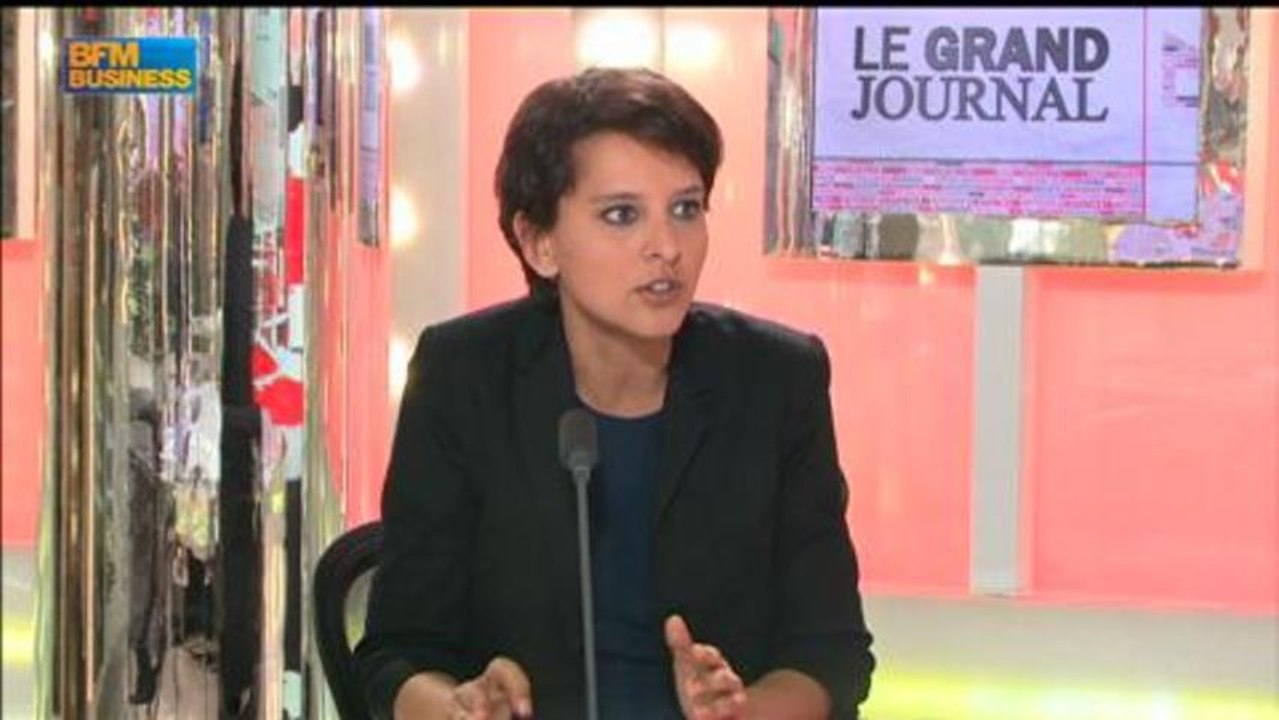 Najat Vallaud-Belkacem, Ministre des Droits des Femmes dans Le Grand Journal - 10 avril 2/4