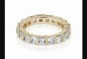 3.25 Ct Princess Diamond Eternity Ring In 14k Yellow Gold (hi Color, Si2 Clarity)