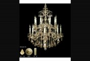 American Brass And Crystal Ch9725a01gpi Marlena 88 Light Two Tier Chandelier In Polished Brass With Umber Inlay With Clear Precision Pendalogue Crystal