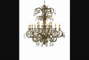 Currey And Company 9632 Promenade 18 Light Large Foyer Chandelier In Italian Silver