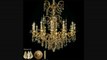 American Brass And Crystal Ch9382a01gpi Venetian 12 Light Two Tier Chandelier In Polished Brass With Umber Inlay With Clear Precision Pendalogue Crystal