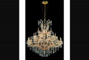 Elegant Lighting 2800g52gsa Maria Theresa 41 Light Large Foyer Chandelier In Gold With (clear) Spectra Swarovski Crystal