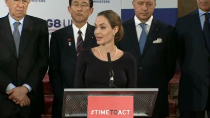 Angelina Jolie's G8 speech in London
