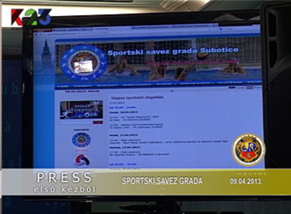 K23TV - Press iz prve ruke - Sportski savez - 9. april 2013.