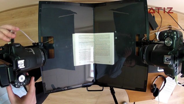Книжный сканер ATIZ. Особенности сканирования.