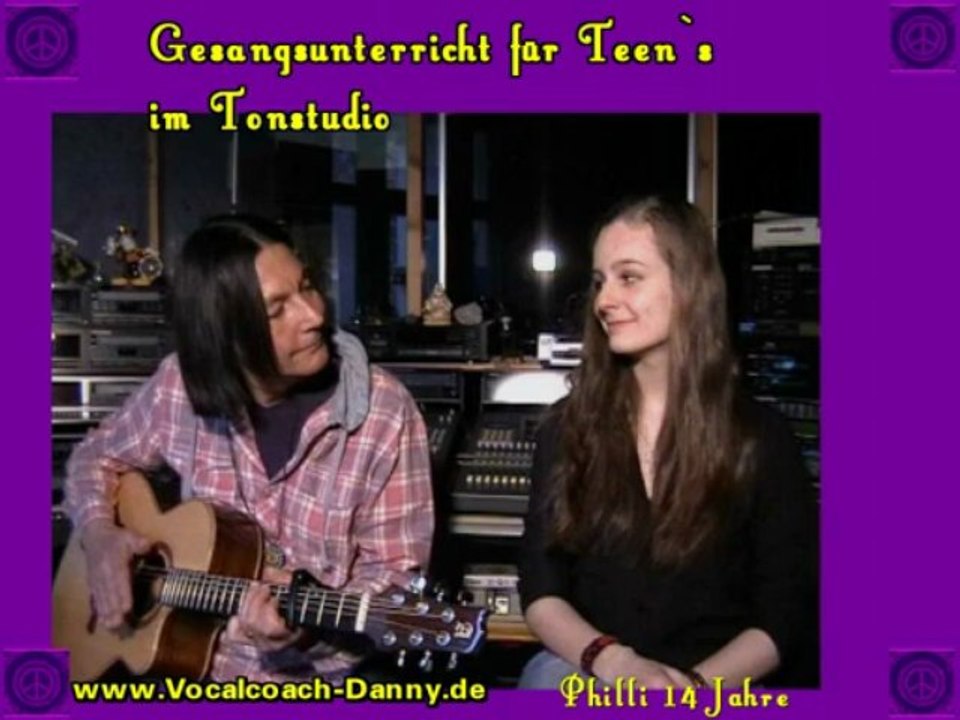 Gesangsunterricht Berlin im Tonstudio. mit Philli 14 Jahre alt.Live Gesungen!