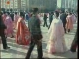 N. Koreans hold dance parties, celebrate Kim