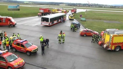 Exercice grandeur nature des pompiers