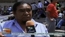 Maestros y usuarios de electricidad protestaron en México