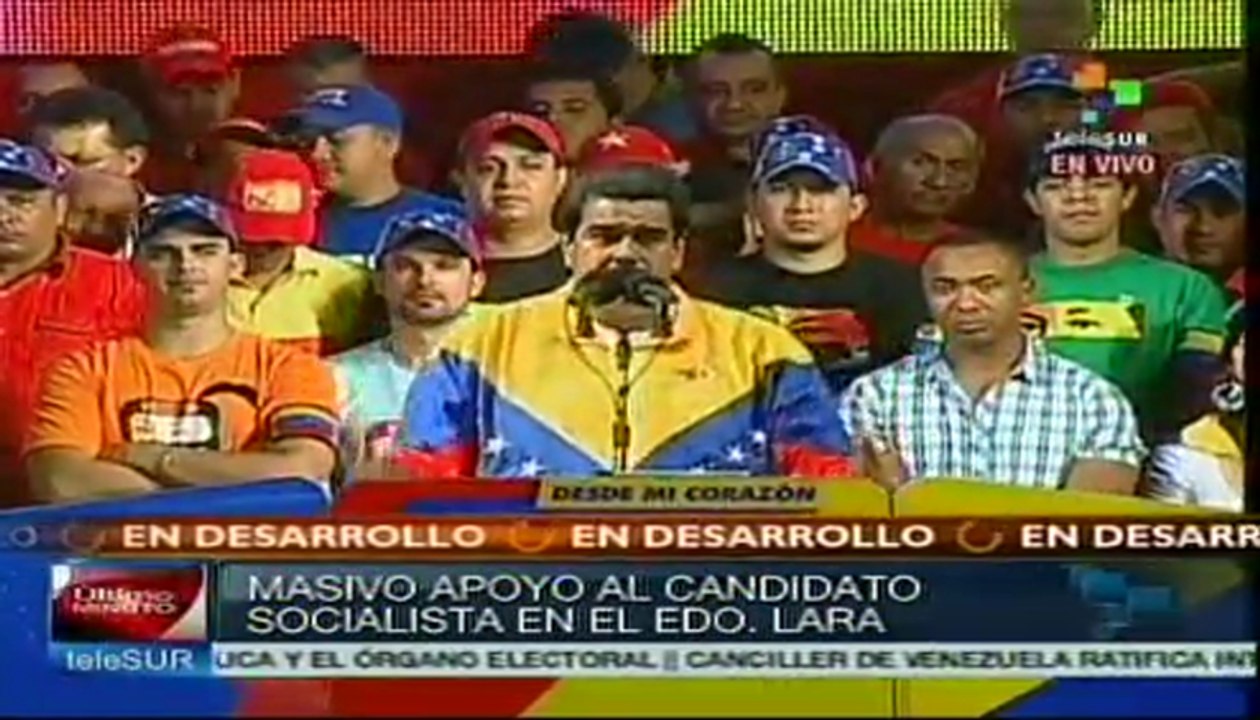 Masivo apoyo a Nicolás Maduro en el estado Lara