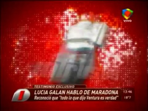 Pronto.com.ar Lucía Galán no quiere hablar de Maradona