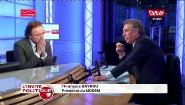François Bayrou, l'Invité Politique de Public Sénat - 110413