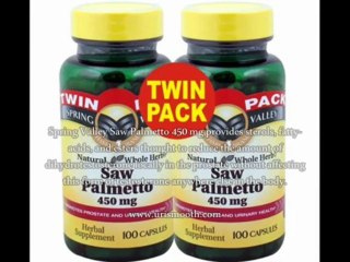 Spring valley saw palmetto ingredients?