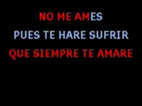 No Me Ames Jennifer Lopez Marc Anthony Karaoke Karaoke Gratis, Karaoke Español, artistas latinos, ultimos hits, nuevos discos - YouTube