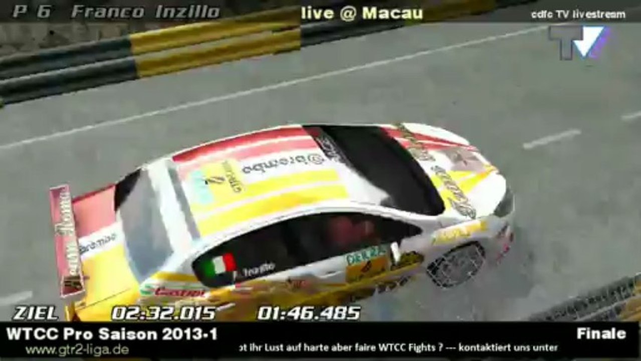 WTCC Pro Meisterschaft GTR-Liga Finale Macau